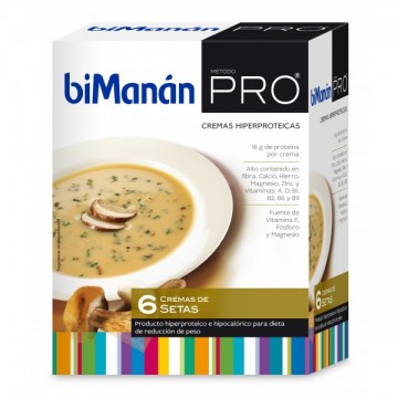 Crema Proteinas Setas 6 Sobres Bimanan Pro