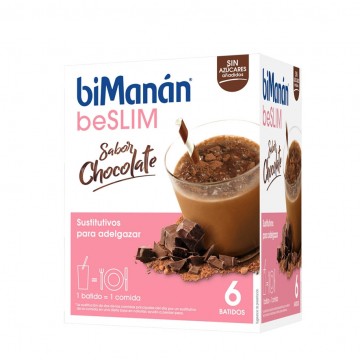 Batido Proteinas Chocolate 6 Sobres Bimanan Pro