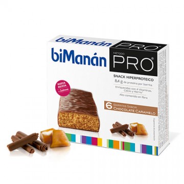 Barritas Proteinas Chocolate Caramelo 24uds Bimanan Pro