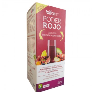 Poder Rojo Jarabe Adelgazar - Quemagrasas Vegan 500ml Biform