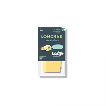 REFRIG QUESO VIOLIFE CON HIERBAS LONCHAS 200 GR.