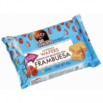BARQUILLOS RELLENO  FRAMBUESA 100GR