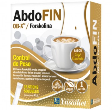 Abdofin Sabor Cafe Caramelo SinGluten Vegan 16 Sticks Ynsadiet