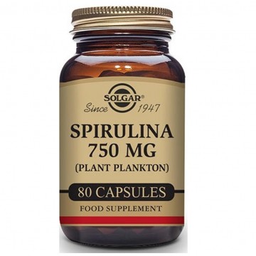 Espirulina 750Mg Vegan 80comp Solgar