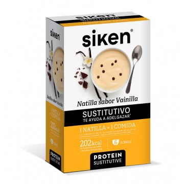 Natillas de Vainilla Sustitutivas 6 Sobres Siken