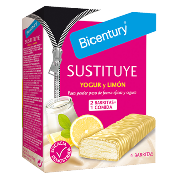 Barritas Sustitutivas Yogur y Limon 4uds Bicentury