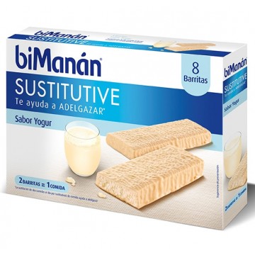 Barritas Sustitutivas Yogur 8uds Bimanan