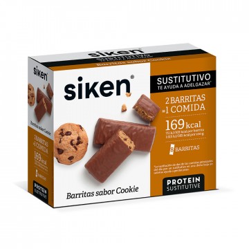 Barritas Sustitutivas Sabor Cookies 8uds Siken