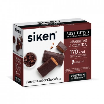 Barritas Sustitutivas de Chocolate 24uds Siken