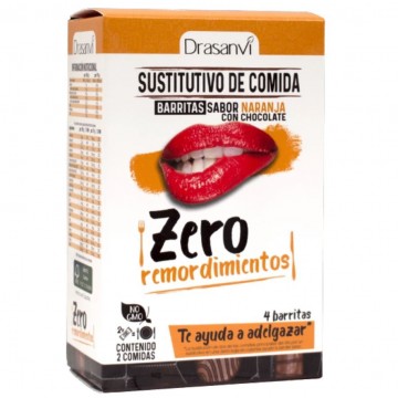 Barrita Sustitutiva Sabor Naranja con Chocolate 4uds Drasanvi