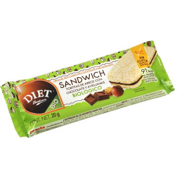 SANDWICH  ARROZ CACAO AVELLANAS 60GR