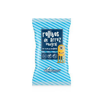 SNACK ROLLITOS DE ARROZ CACAO Y AVELLANA  3u X 8,3 gr
