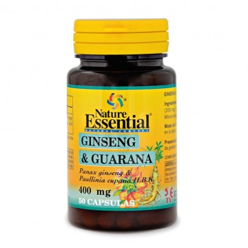 Ginseng y Guarana 400Mg 50caps Nature Essential