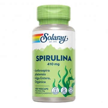 Espirulina 400Mg 100caps Solaray