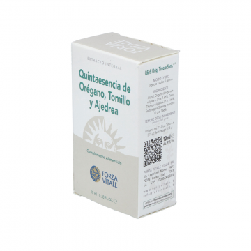 Quinta Esencia de Tomillo Oregano Ajedrea 10ml Forzavitale