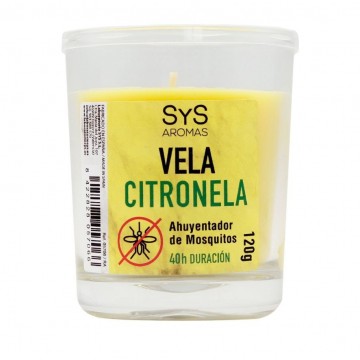 Vela Citronela Ahuyentador Mosquitos 120g Sys Aromas