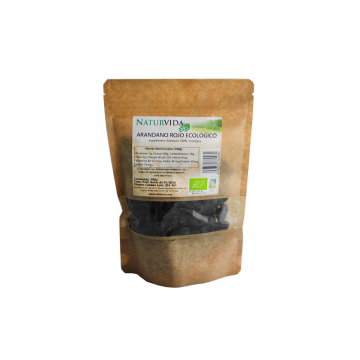 ARANDANO ROJO CON SIROPE DE MANZANA BIO 250GR
