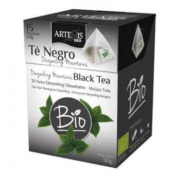 Te Negro Chai Darjeling Bio 15 Piramides Artemis