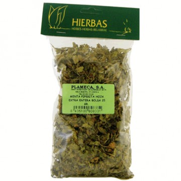 Menta Piperita Hierba Entera 20g Plameca