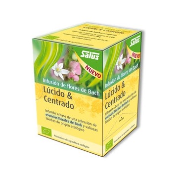 Infusion de Flores de Bach Lucido y Centrado SinGluten Bio Vegan 15inf Salus