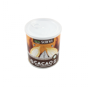 CACAO PURO DESGRASADO BIO 275GR ECOSANA