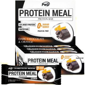 Barritas Protein Meal Sabor Chocolate Negro con Naranja 12x35g PWD