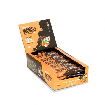 Barritas Buddha Protein Cacao Almendra Tostada SinGluten Bio Vegan 15uds Iswari