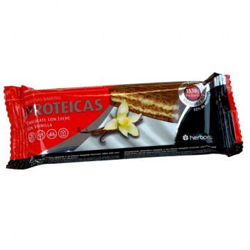 Barrita Proteica Chocolate con leche y Vainilla 24uds Herbora