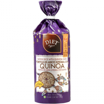 TORTITAS DE ARROZ  Y QUINOA SIN GLUTEN 130 GR