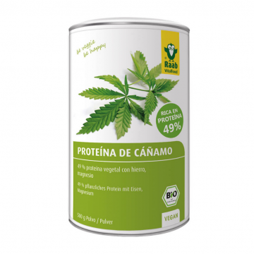 Proteinas Cañamo Natural SinGluten Bio Vegan 500g Raab