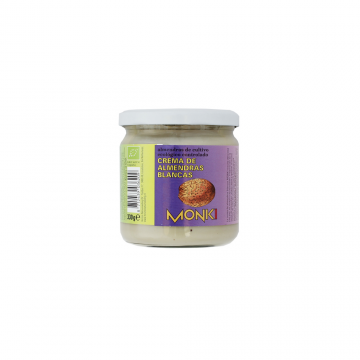 CREMA DE ALMENDRAS BLANCAS BIO MONKI 330 GR