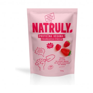 Proteina de Fresa SinGluten Bio Vegan 350g Natruly