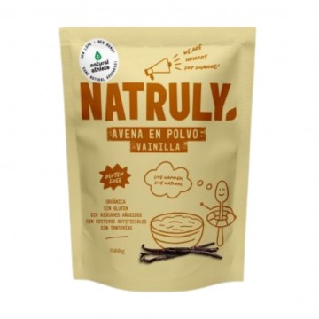 Avena en Polvo Vainilla SinGluten Vegan 500g Natruly