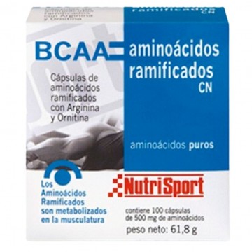 BCAA Aminoacidos Ramificados 100caps Nutri-Sport