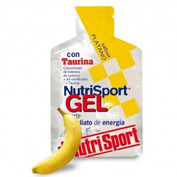 Bebible en Gel con Taurina Sabor Platano 24x40g Nutri-Sport