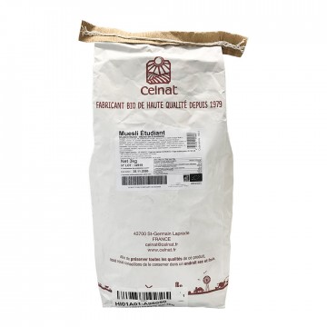 Muesli Estudiante Bio 3kg Celnat