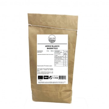 Arroz Basmatico Blanco Bio 5kg Eco-Salim