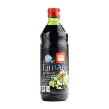 Tamari 25% Menos Sal SinGluten Bio 500ml Lima