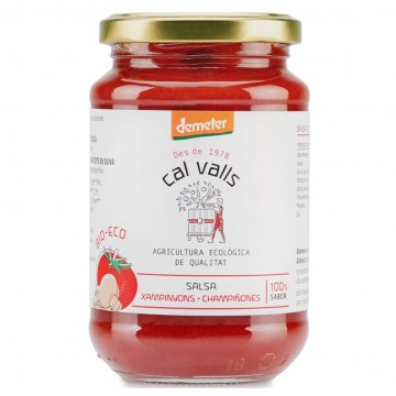 Salsa de Tomate con Champiñones SinGluten Eco Vegan 350g Cal Valls