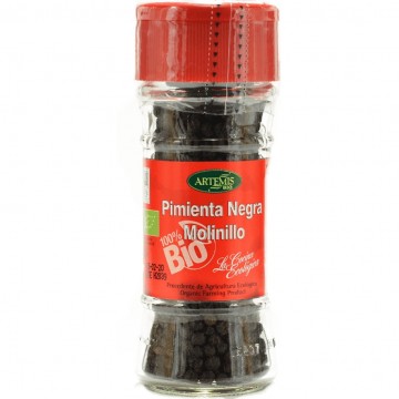 Pimienta Negra Grano con Molinillo 40g Artemis