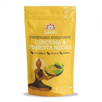 Curcuma y Pimienta Negra SinGluten Bio Vegan 150g Iswari