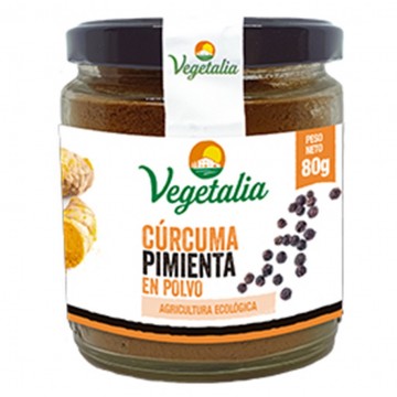 Curcuma y Pimienta Negra Polvo Eco 80g Vegetalia