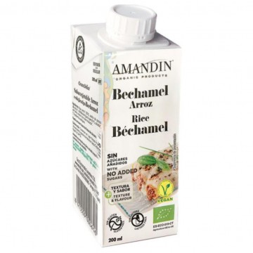 Bechamel de Arroz SinGluten Eco Vegan 200ml Amandin