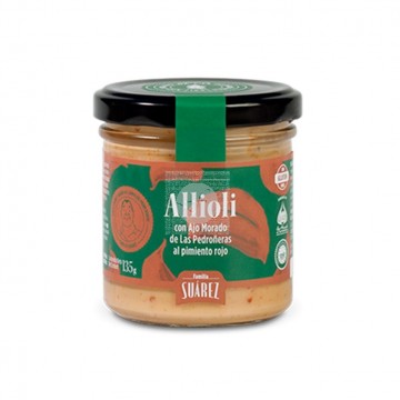 Allioli Al Pimiento Rojo SinGluten 140ml Familia Suarez