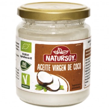 Aceite de Coco Virgen Bio Vegan 400g Natursoy