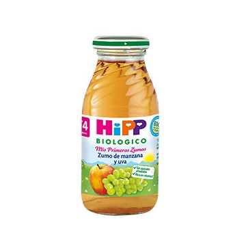 Zumo Manzana y Uva 4 Meses SinGluten Bio 200ml HIPP