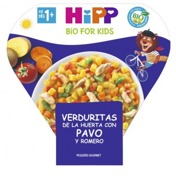 Verduritas de la Huerta con Pavo y Romero Bio 250g Hipp