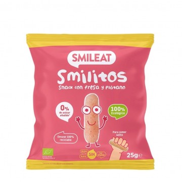 Smilitos Gusanitos Fresa y Platano Eco 25g Smileat