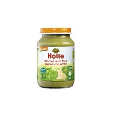 Potitos Brocoli con Arroz +4M SinGluten Bio 190g Holle