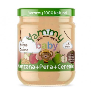 Potitos Baby Manzana Pera Cereales +6M SinGluten Eco 195g Yammy